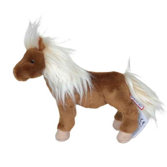 New w/ Tag Douglas Plush Horse Tiny Shetland Pony  Stuffed Animal 9" - Picture 1 of 11